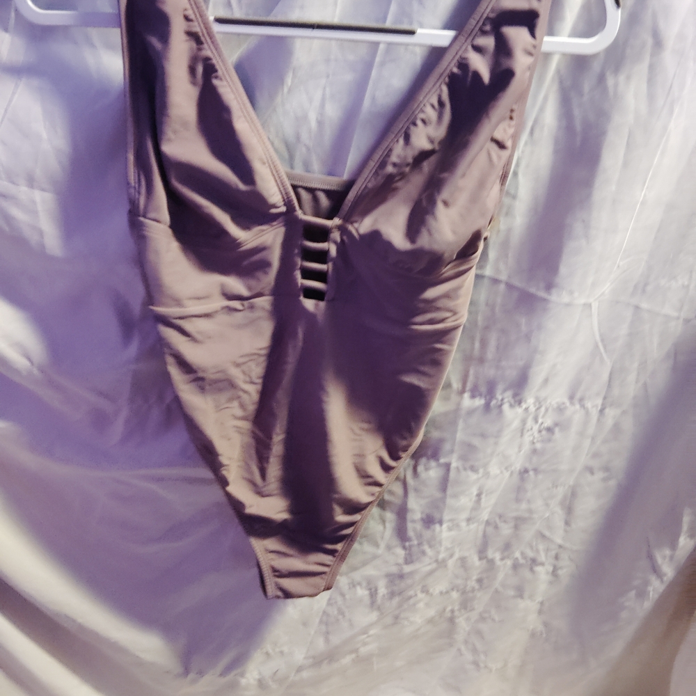 Shade & Shore Mauve One Piece Swimsuit